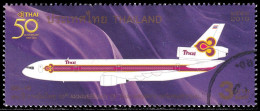 Thailand Stamp 2010 50th Anniversary Of Thai Airways International 3 Baht - Used - Thaïlande