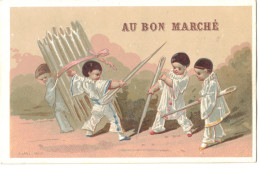 Chromo Au Bon Marche-Pierrots-F.Appel Paris - Au Bon Marché