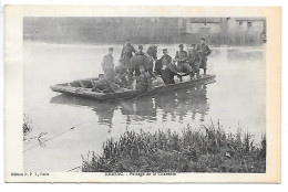 Cpa...Nersac...(charente)...militaria...passage De La Charente...(sur Un Barque... 8eme Génie)...1916...animée... - Sonstige & Ohne Zuordnung