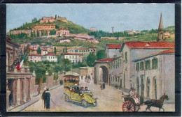 10429 Fiesole - Panorama - Carta Publicitairia Della Fiaschetteria E Trattoria LINA, Via Lambert 3 Firenze - Firenze (Florence)