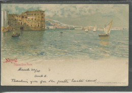 10416 Napoli - Palazzo Donn'Anna - Vista Dal Mare  - Barche A Vela - Bella Litho - Napoli (Napels)