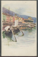 10401 Canobbio - Lungolago Con Barche - Illustratore J.J, Redmond - Verbania