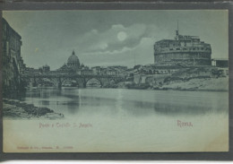 10484 - Roma - Al Chiaro Di Luna - Ponte E Castello S. Angelo -Vaticano Sullo Sfondo - Fiume Tevere
