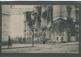 10482 Messina Dopo Il Terremoto De 28 Dicembre 1908. Regie Poste E Telegrafi In Via S. Martino - Messina