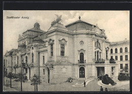 AK Aussig, Stadttheater  - Tchéquie