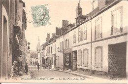 BRIENON-SUR-ARMANCON (89) La Rue Porte D'en-Haut En 1907 - Brienon Sur Armancon