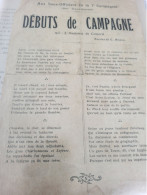 PATRIOTIQUE / DEBUTS DE CAMPAGNE RIBEAU/AIR L ANATOMIE DU CONSCRIT/AUX SOUS OFFICIERS DE LA 7 ème COMPAGNIE - Scores & Partitions