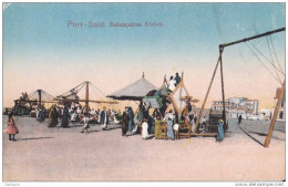 CPA  EGYPTE - PORT-SAID  - Balançoires Arabes - Puerto Saíd