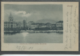 10558 Como - Al Chiaro Di Luna - Veduta Dal Porto E Hôtel Bellevue - Como