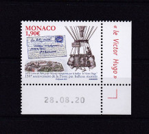 MONACO 2020 TIMBRE N°3259 NEUF** LA POSTE PAR BALLON MONTE - Unused Stamps