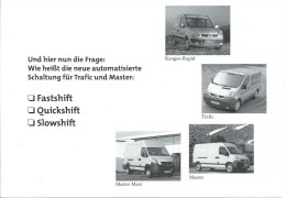 Werbekarte RENAULT (Gewinnspielteilnahme) - Passenger Cars