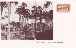 Photo Et Timbre Genre Maximum Correspondant Cayenne Place Des Palmistes - Guiana (1966-...)