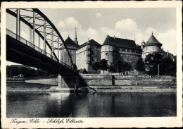 CPA Torgau An Der Elbe Sachsen, Schloss, Brücke - Autres & Non Classés
