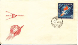 USSR FDC 7-4-1961 SPACE  Perforated 6k With Cachet - Europa