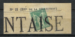 FRANCE Ca.1876:  Le Y&T 74 Obl. Typographique Des Journaux - 1876-1898 Sage (Tipo II)