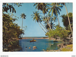 Martinique N°5284 Paysage En Bord De Mer Postée De François En 1977 Homme Barque Rame - Sonstige & Ohne Zuordnung