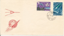 USSR FDC 8-6-1961 SPACE  Perforated Complete Set Of 2 With Cachet - Europa