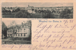 Luxembourg Mondorf Les Bains Hotel De L' Europe Propriétaire Diderrich Panorama Village CPA + Timbre Reich Cachet 1898 - Bad Mondorf