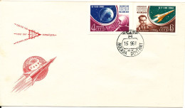 USSR FDC 15-9-1961 SPACE  Imperforated Complete Set Of 2 With Cachet - Europe