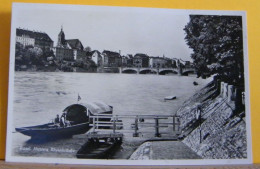 (BAS4) BASEL  / BASILEA MITTLERE RHEINBRUCKE / ANIMATA - VIAGGIATA IN BUSTA - Basilea