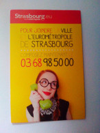 Carte De  Visite Eurométropole Strasbourg - Cartoncini Da Visita