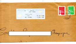 Grand Fragment De Lettre Cachet Arcis + Vignette Bureau - Handstempel