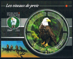 Bloc Sheet Oiseaux Rapaces Aigles Birds Of Prey  Eagles Raptors   Neuf  MNH **   Togo 2015 - Aquile & Rapaci Diurni