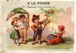 CHROMO A LA PENSEE DAVIV & Cie A PARIS JEUX D'ENFANTS LA BRANCHE CASSEE - Autres & Non Classés