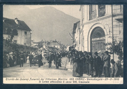 10602 Geo Chavez, Domodossola Italia 29.9.1910 - Ricordo Dei Solenni Funerali Del Vittorioso Martire - Corso Vittorio Em - Aviateurs