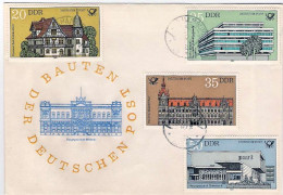 1982-Germania DDR S.4v."Edifici Postali"su Fdc Con Annullo Di Favore - Covers & Documents