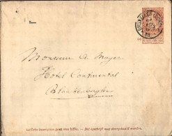 1894-Belgique Belgium Belgio Biglietto Postale Viaggiato 10c.bruno Arancio Effig - Andere & Zonder Classificatie
