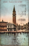 1924-cartolina Venezia Piazzetta San Marco Dal Mare Diretta In Polonia - Venezia (Venice)