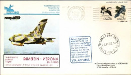 1980-U.S.A. Collegamento Aeropostale Supersonico Ramstein-Verona Del 25 Novembre - 3c. 1961-... Storia Postale