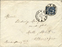 1904-lettera Diretta In Germania Affr. 25c.azzurro Vittorio Emanuele II^cat.Sass - Marcophilie