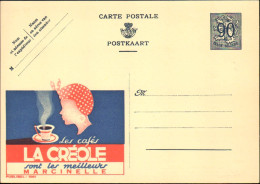 1950circa-Belgique Belgium Belgio Intero Postale 90c.nuovo Con Riquadro Pubblici - Other & Unclassified