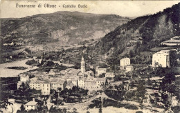 1904-cartolina Panorama Di Ottone Piacenza Castello Doria Affrancata 5c.Leoni - Piacenza