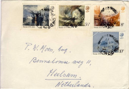 1975-Gran Bretagna Lettera Diretta In Olanda Affrancata S.4v."Quadri Di W.Turner - Brieven En Documenten