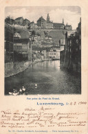 Luxembourg Vue Prise Du Pont Du Grund CPA + Timbre Reich Cachet 1900 - Luxemburg - Stad