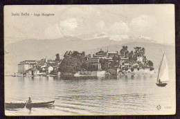 1910-"Lago Maggiore,veduta Isola Bella Verbania "da Lugano Per La Francia E Segn - Verbania