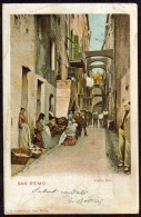 1905-San Remo Vieille Rue, Viaggiata - San Remo