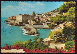 1953-Nervi Il Porticciuolo E Collegio Emiliani,viaggiata - Genova (Genoa)