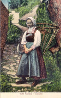 1910ca.-Valle Anzasca Verbania, Donna In Costume Tipico - Costumes