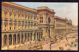 1930-"Milano,Portici Settentrionali Con Trams" - Milano (Milan)