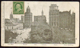 1902-U.S.A. "New York,City Hall Park" - Altri & Non Classificati