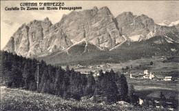 1930circa-"Cortina D'Ampezzo,castello De Zanna E Monte Pomagagnon" - Belluno