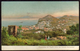 1900circa-"Capri Napoli, Panorama Preso Dal Castello Barbarossa" - Napoli (Neapel)