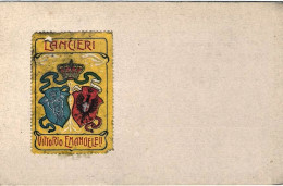 1903-cartolina Reggimentale Lancieri Vittorio Emanuele II, Erinnofilo Difettoso - Erinnofilia