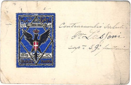1904-cartolina Con Erinnofilo Reggimentale Brigata Di Parma - Cinderellas