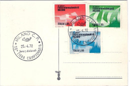 1972-50 Fiera Di Milano Annullo Fdc - FDC