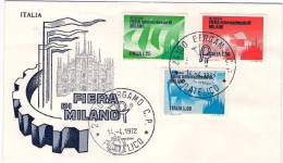 1972-50 Fiera Internazionale Di Milano Su Fdc Illustrata - FDC